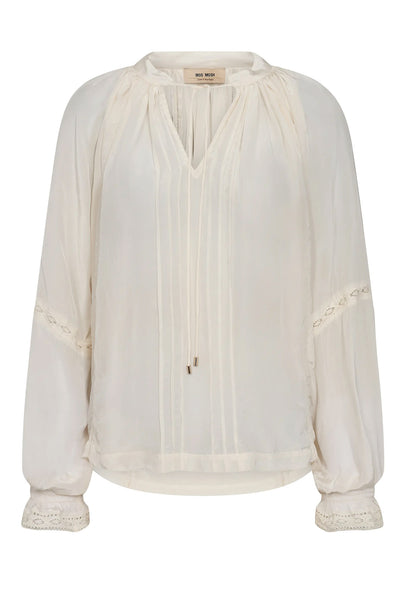 MMVuella LS Blouse ECRU - 173760 Thumbnail