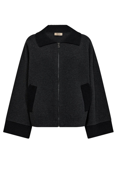 MMEliana Wool Knit Cardigan Phantom - 173810 Thumbnail