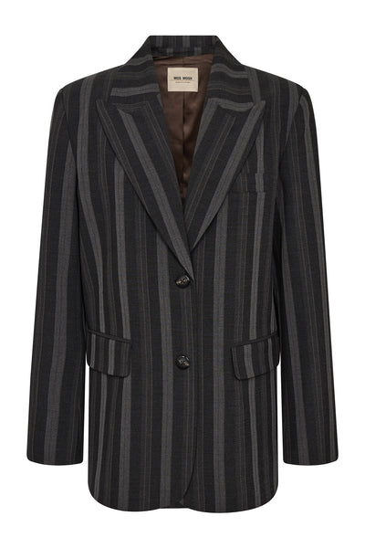MMElvy Scarla Stripe Blazer Phantom - 173870 Thumbnail