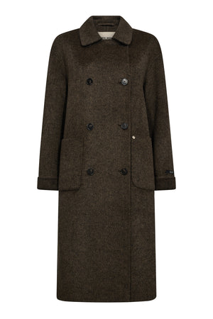 MMLucca Barkley Wool Coat Slate Black - 173940