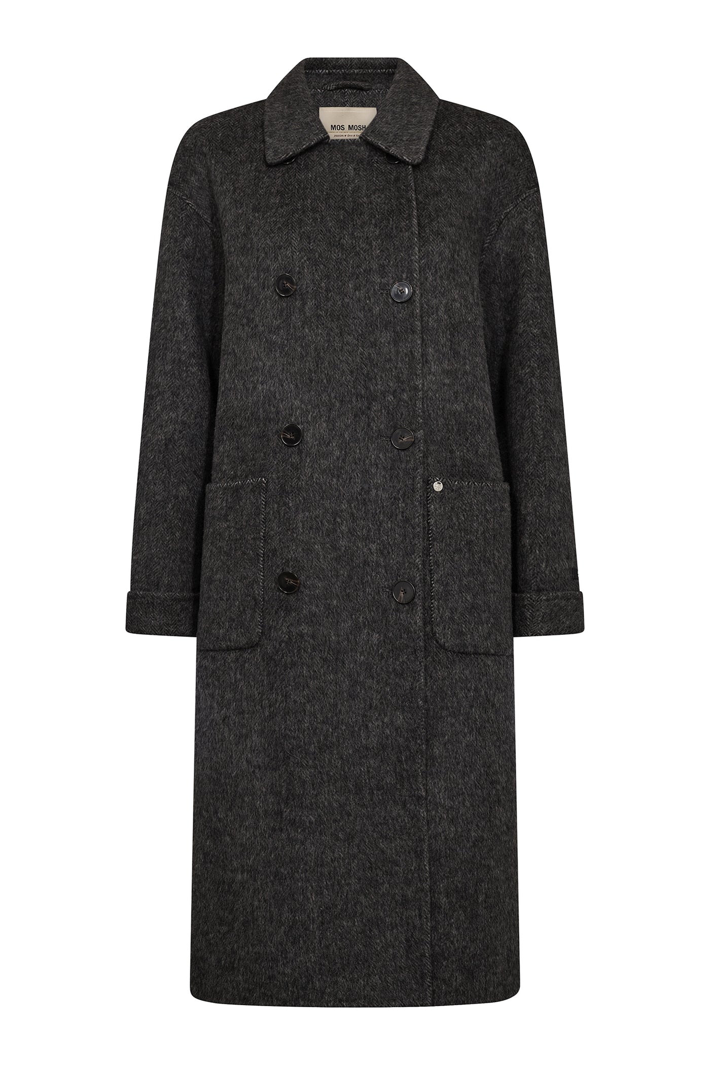 MMLucca Barkley Wool Coat Phantom - 173940