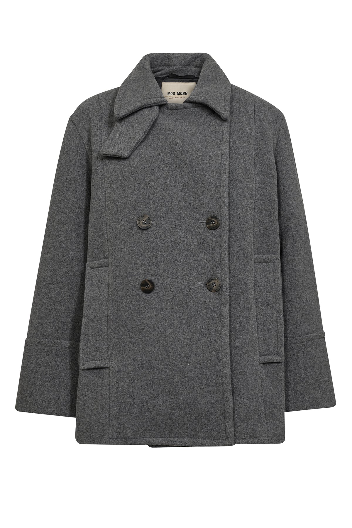 MMCharly Wool Jacket Mockingbird - 173950