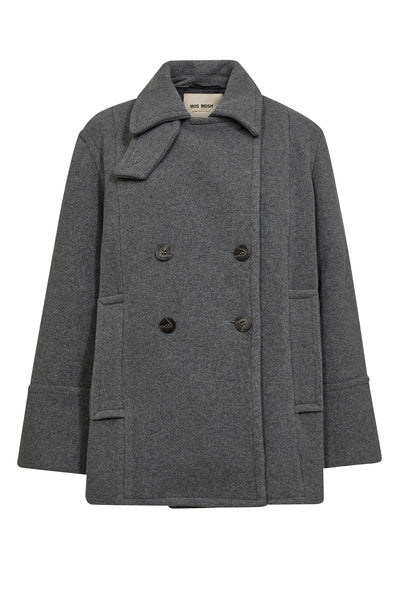 MMCharly Wool Jacket Mockingbird - 173950 Thumbnail