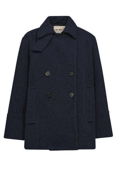 MMCharly Wool Jacket Salute Navy - 173950 Thumbnail