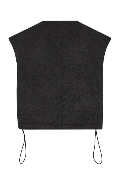 MMElise Loisa Wool Vest Phantom - 173970 Thumbnail