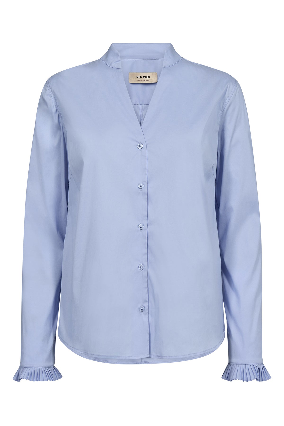 MMHassie Pleat Shirt Brunnera Blue - 174320