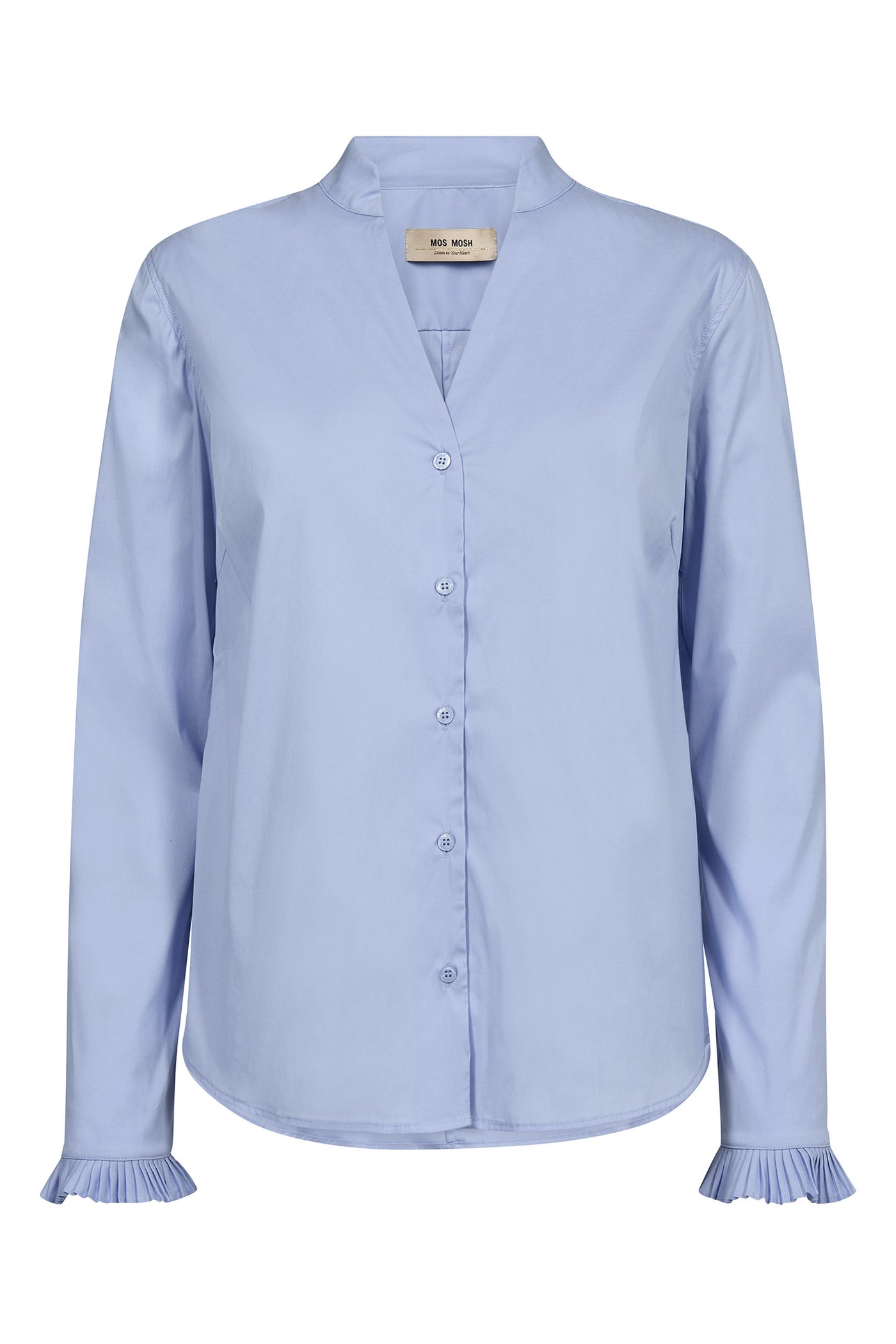 MMHassie Pleat Shirt Brunnera Blue - 174320
