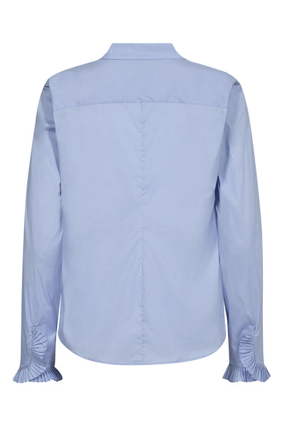 MMHassie Pleat Shirt Brunnera Blue - 174320 Thumbnail