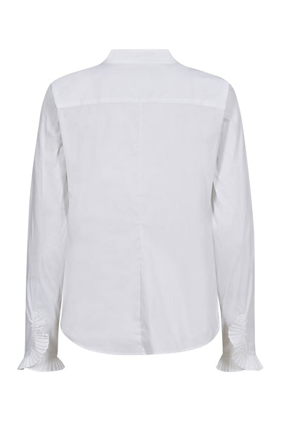 MMHassie Pleat Shirt White - 174320 Thumbnail