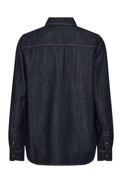 MMNatalie Denim Shirt DARK BLUE - 174670 Thumbnail