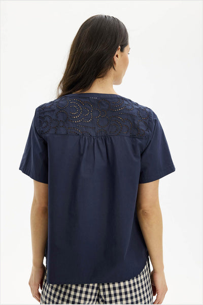 Kirsten blouse Navy Thumbnail