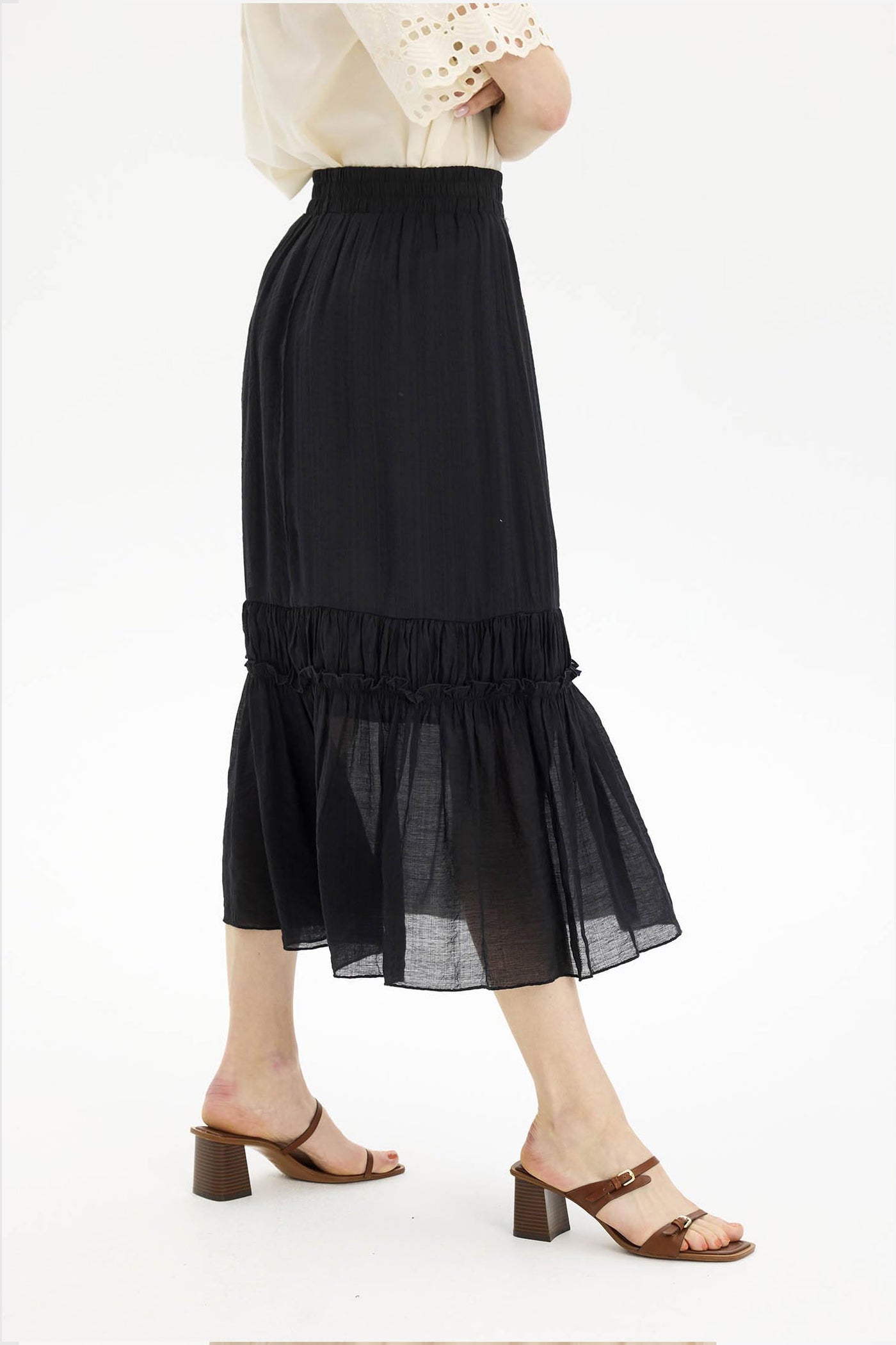 Fallon skirt SORT - 16635