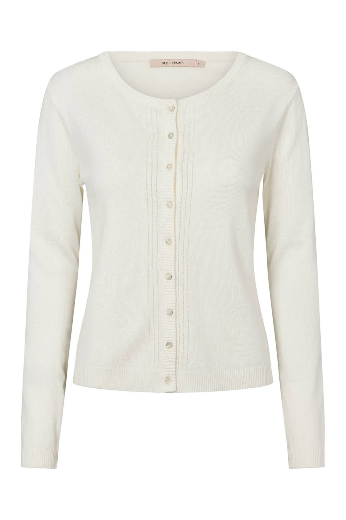 7493 Softy Heloise knit cardig 01 White - RDF281