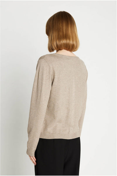 7493 Softy Heloise knit cardig 04 Light-sand - RDF281 Thumbnail