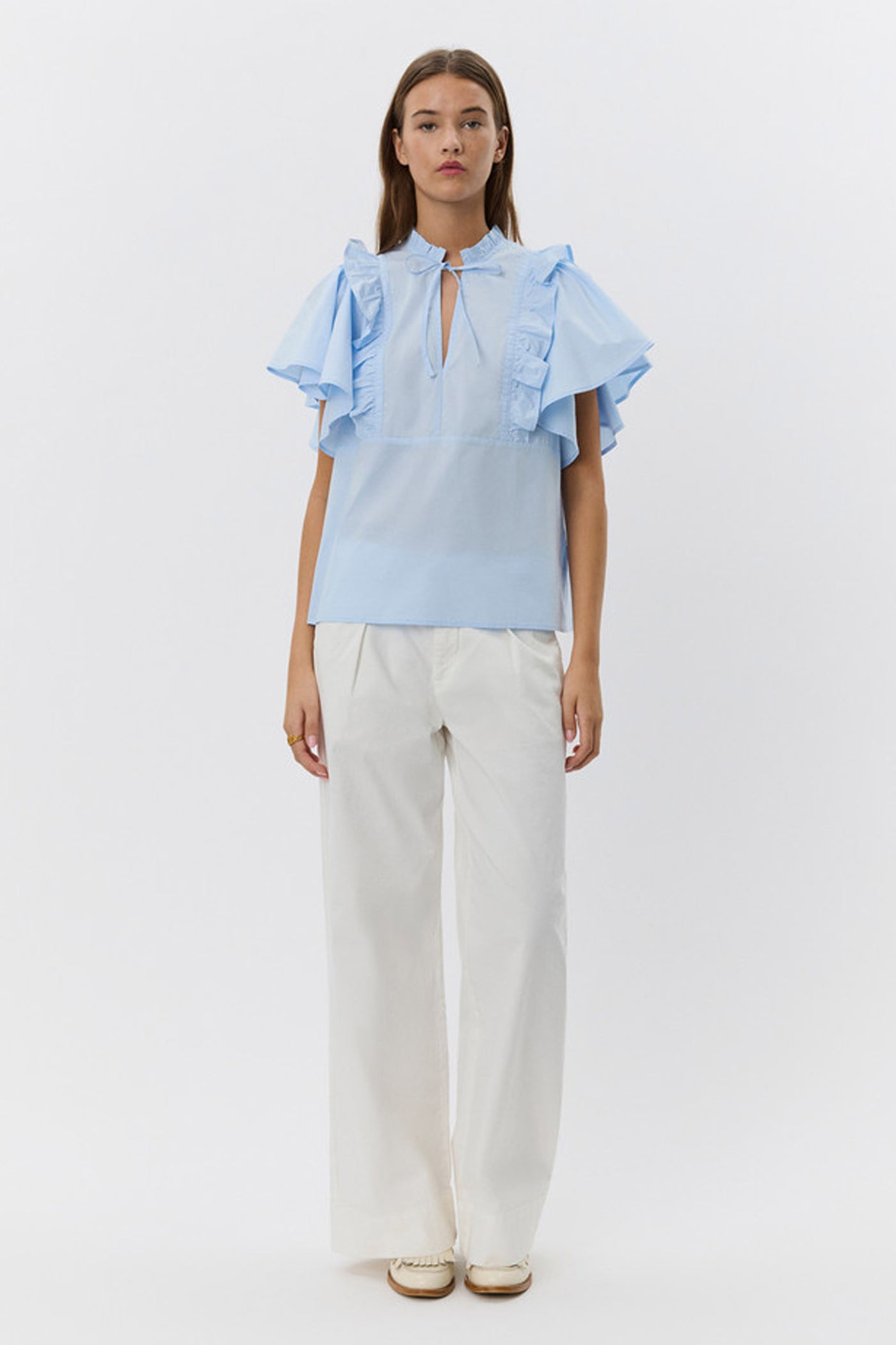 MERLYSW BLOUSE 5063 Light blue - S252119
