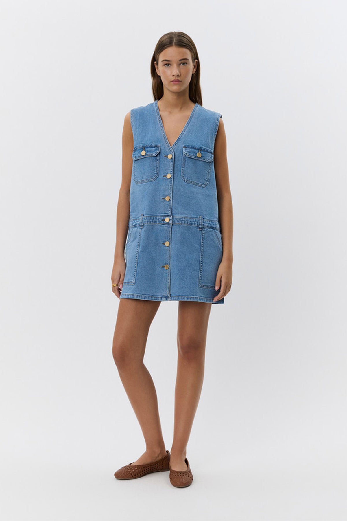 ALBERTINESW DRESS 9106 Denim Blue - S252186