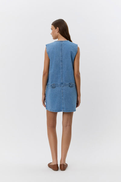 ALBERTINESW DRESS 9106 Denim Blue - S252186 Thumbnail