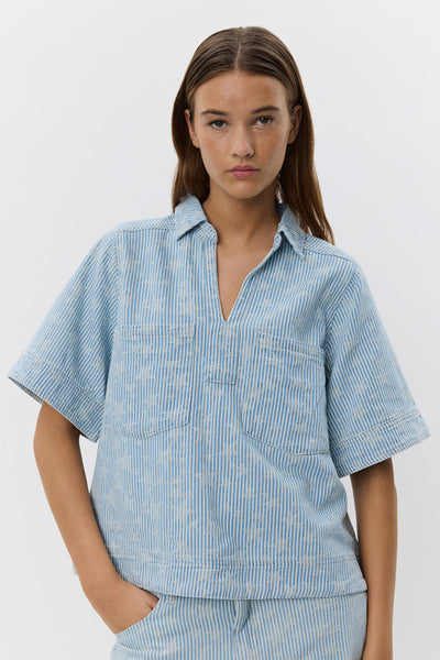 GIANNASW BLOUSE 5063 Light blue - S252190 Thumbnail