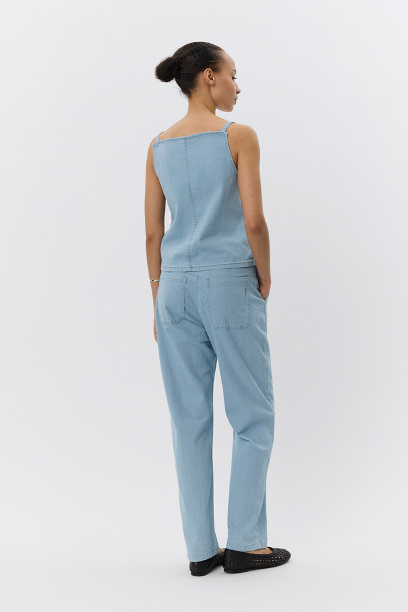 IRISHSW TROUSERS 5094 Light Blue striped - S252118