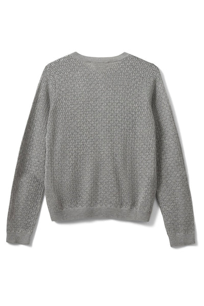 CISSESW CARDIGAN 8010 Grey melange - SNOS660 Thumbnail