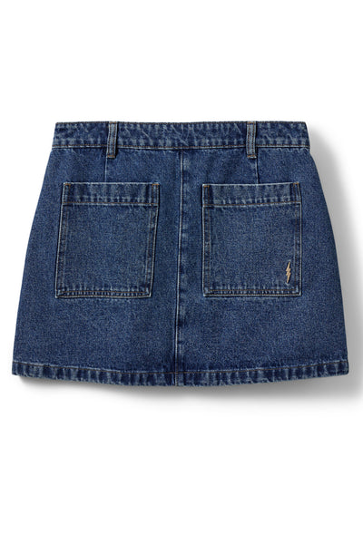 LEONASW SKIRT 5002 Denim blue - S252446 Thumbnail