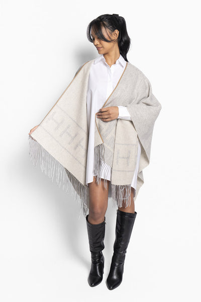 HÉST Shawl 7001 Grey Melange - 2510330252 Thumbnail