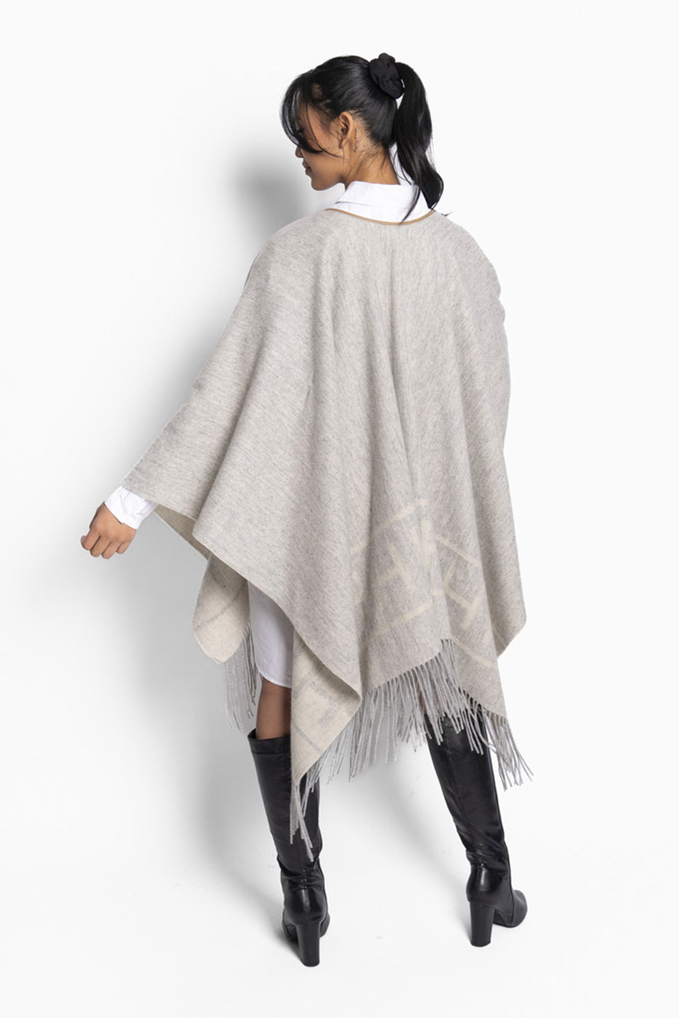 HÉST Shawl 7001 Grey Melange - 2510330252