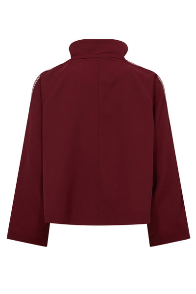 AminaCC Box Jacket 186-Burgundy - 30342 Thumbnail