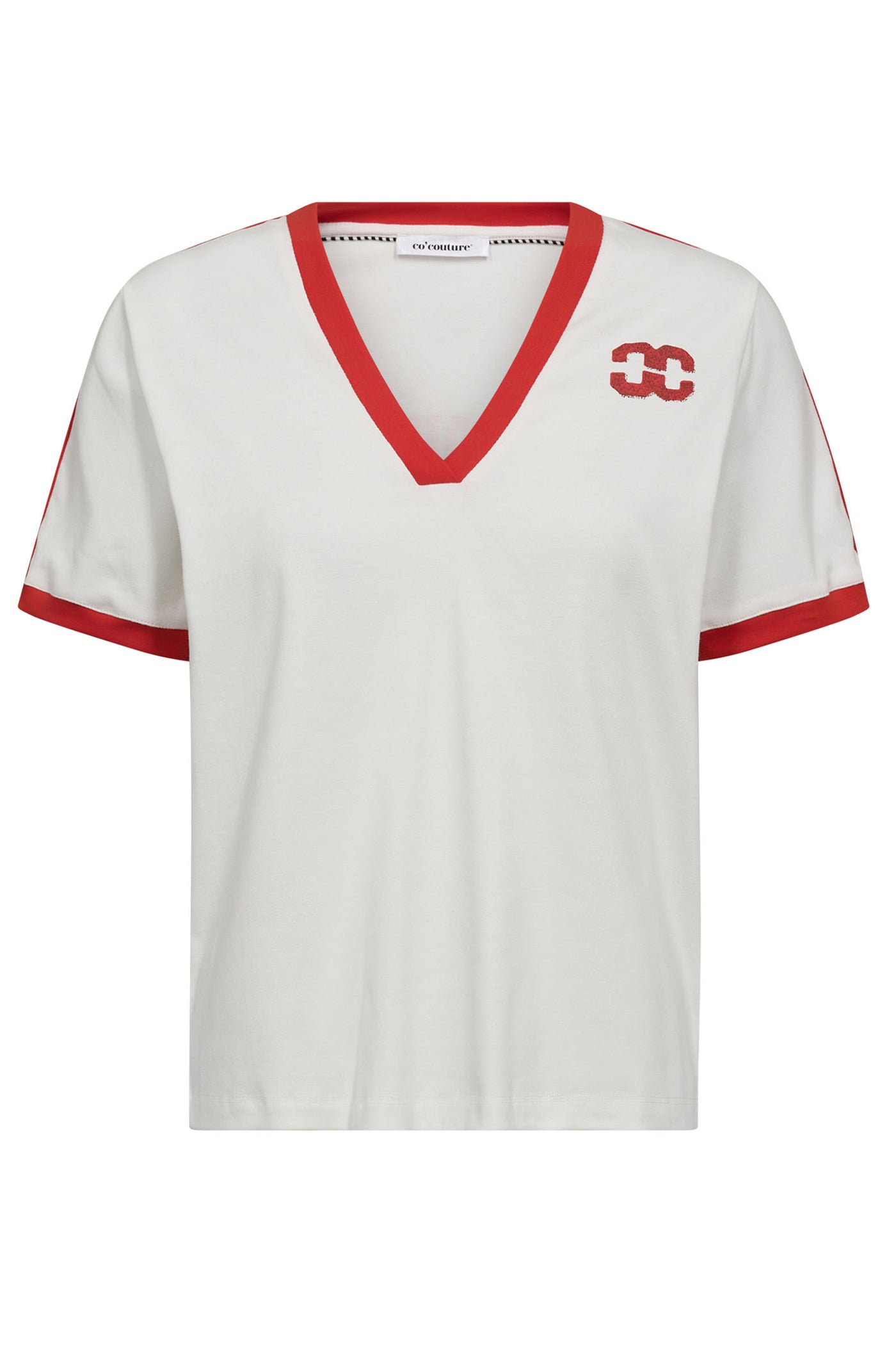 EdgeCC Stripe V-Tee 1166-Offwhite F - 33161