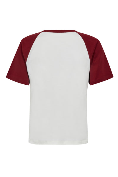 EdgeCC Block Tee 11186-OF Burgund Thumbnail