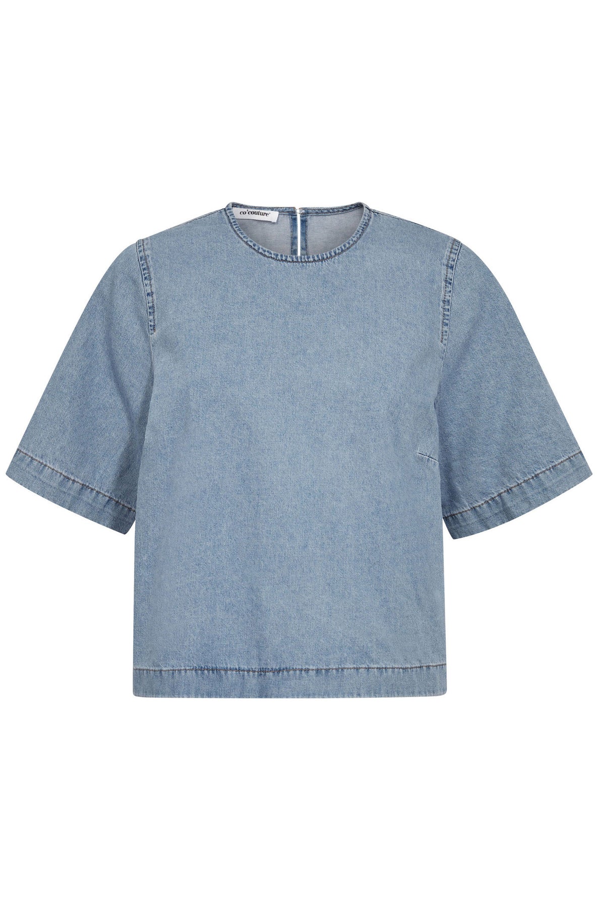 CindyCC Denim Blouse 114-Fade Denim - 35898