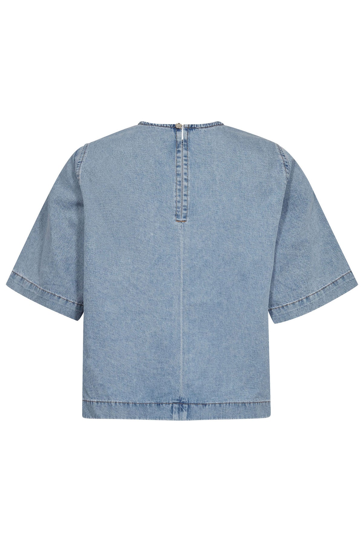 CindyCC Denim Blouse 114-Fade Denim - 35898