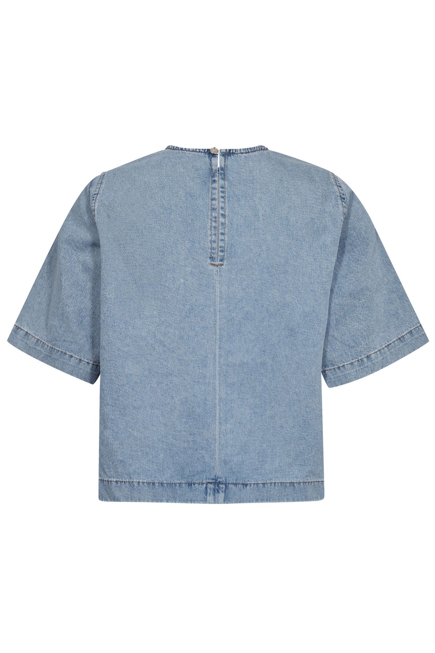 CindyCC Denim Blouse 114-Fade Denim - 35898