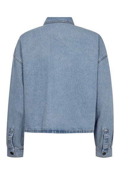 CindyCC Denim Shirt 114-Fade Denim - 35899 Thumbnail