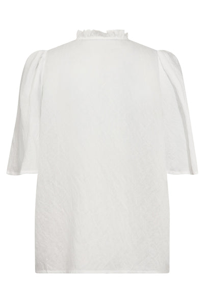 MollyCC Pintuck Flow Blouse 11-Off white - 35902 Thumbnail
