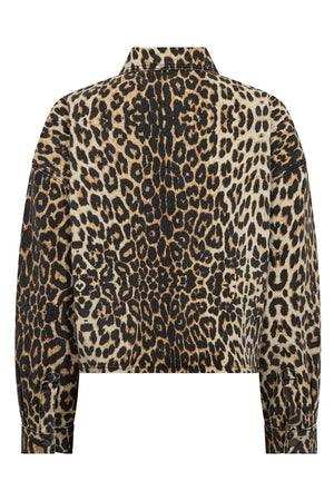 LeoCC Denim Crop Shirt 16-Khaki - 35931