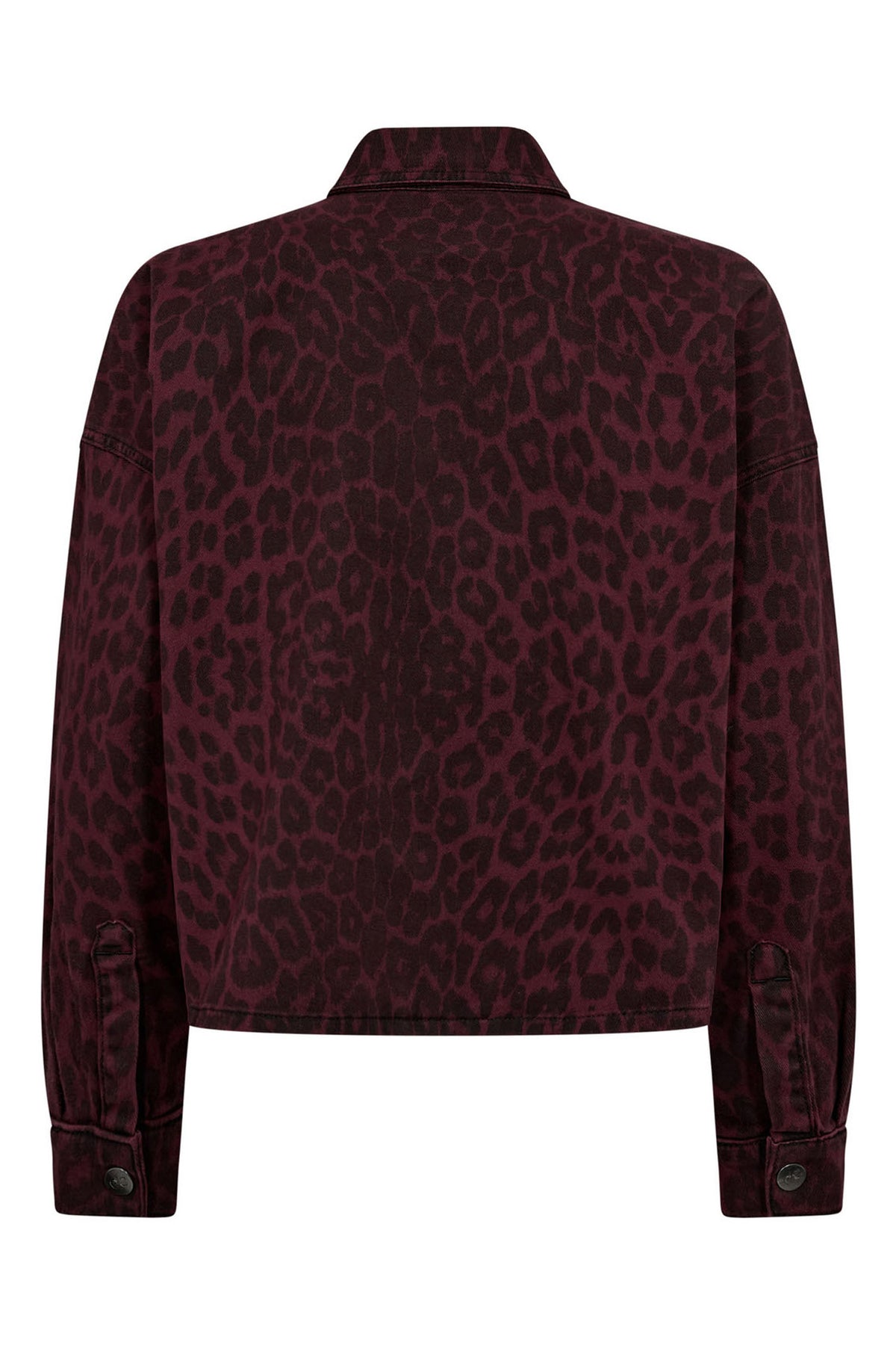 LeoCC Denim Crop Shirt 87-Winered - 35931