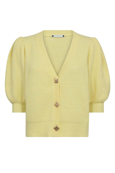 TheresaCC SS Cardigan 242-Past yello - 32231 Thumbnail