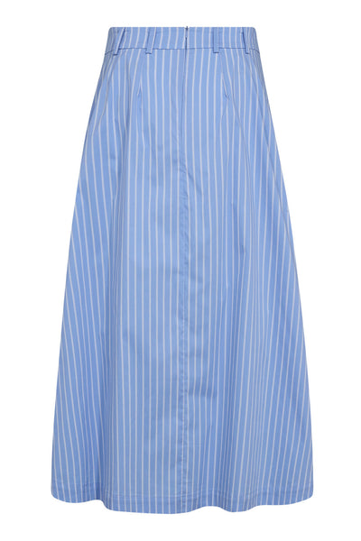MicaCC Stripe Pleat Skirt 23-Pale Blue - 34225 Thumbnail