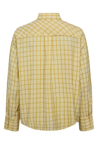 MangoCC Check Shirt 242-Past yello - 35938 Thumbnail