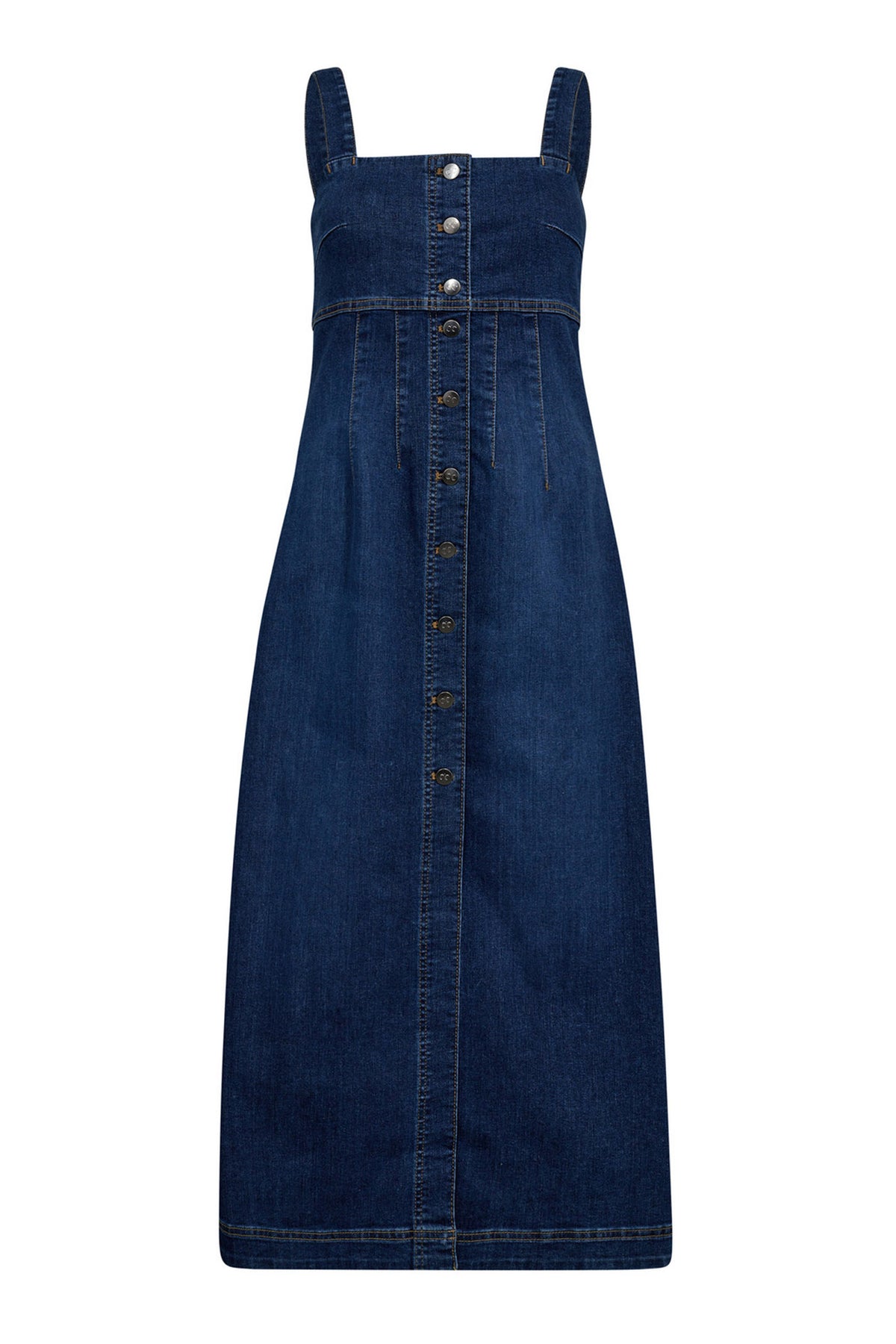 TylerCC Denim Long Dress 552-Denim blue - 36534