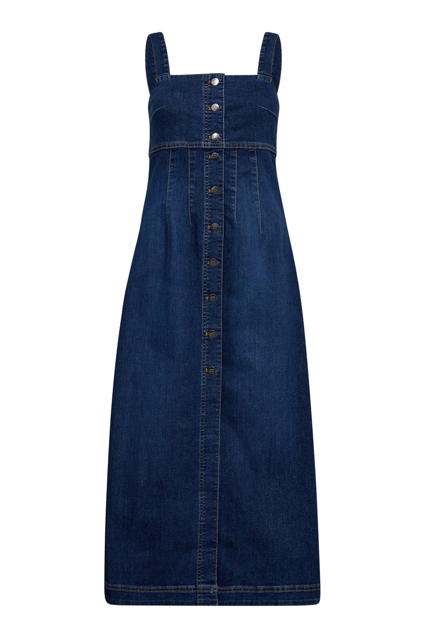 TylerCC Denim Long Dress 552-Denim blue - 36534