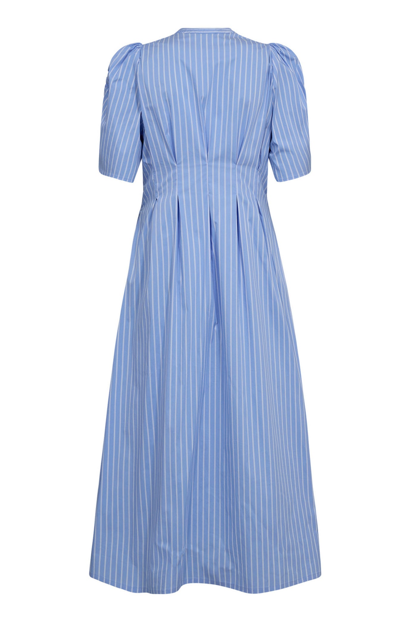 MicaCC Stripe Pleat Dress 23-Pale Blue - 36536