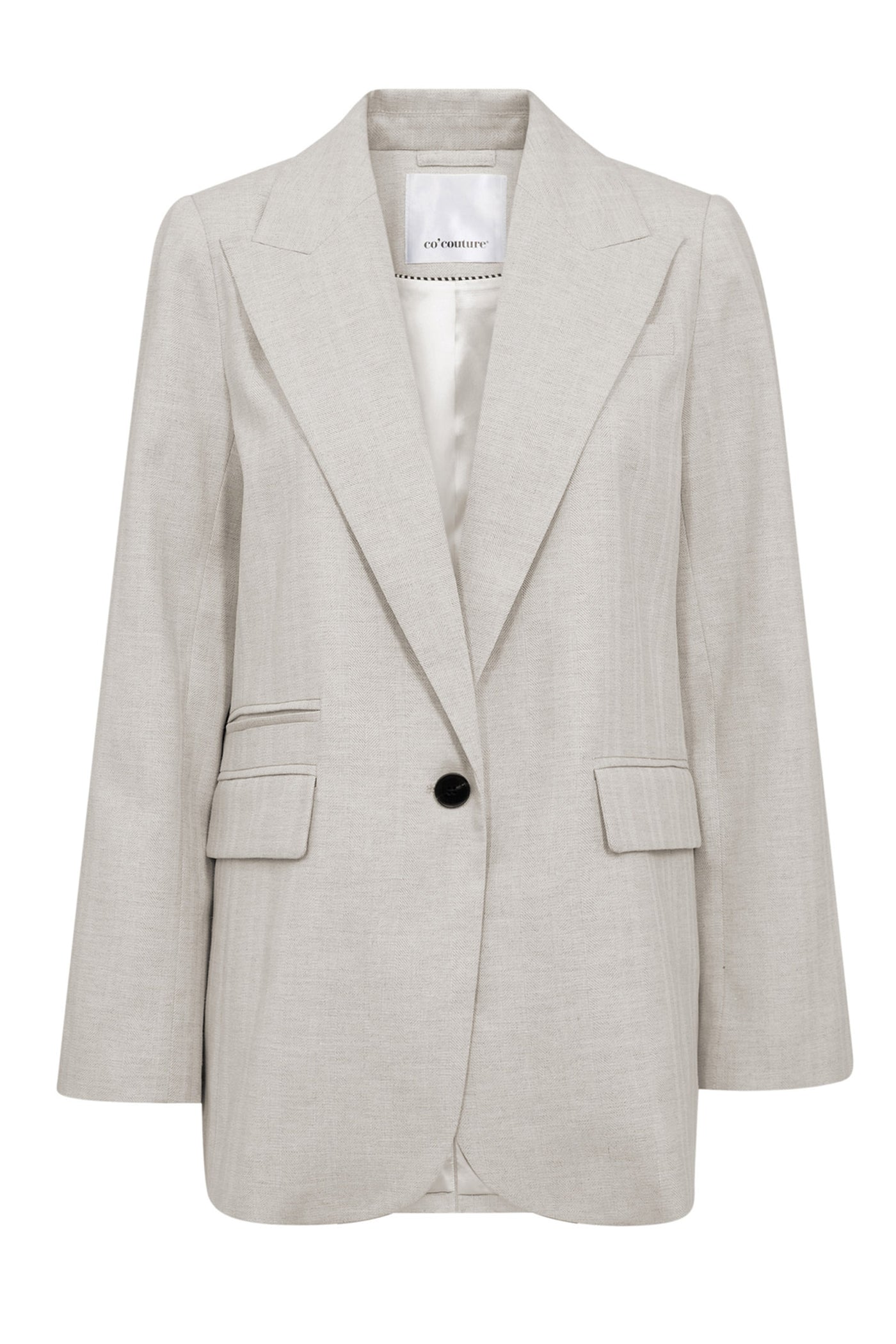 LisaCC Linen Single Blazer 199-Bone - 30305