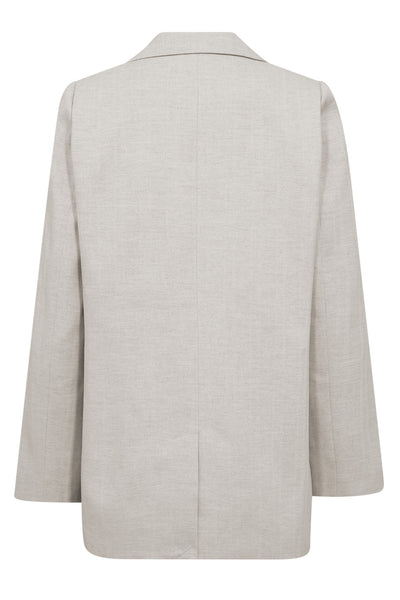 LisaCC Linen Single Blazer 199-Bone - 30305 Thumbnail