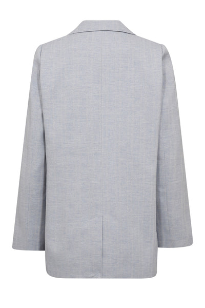 LisaCC Linen Single Blazer 512-Light blue - 30305 Thumbnail