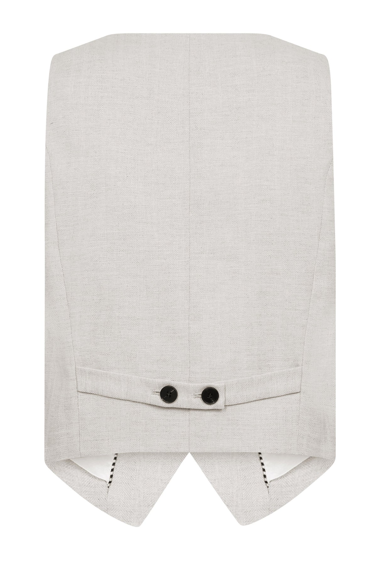 LisaCC Linen Tailor Vest 199-Bone - 30306