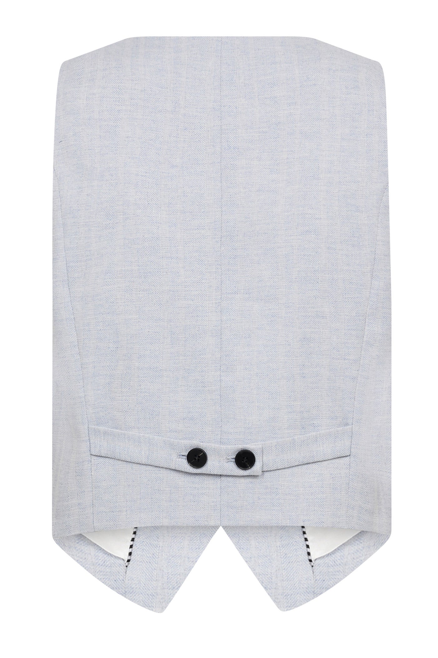 LisaCC Linen Tailor Vest 512-Light blue - 30306