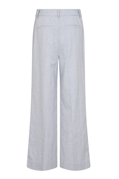 LisaCC Linen Wide Pant 512-Light blue - 31515 Thumbnail