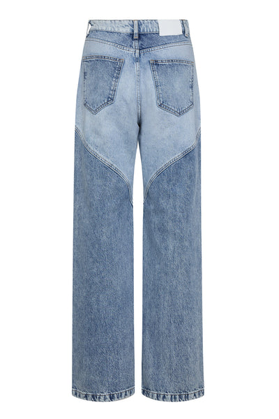 BowieCC Block LL Jeans 114-Fade Denim - 31532 Thumbnail